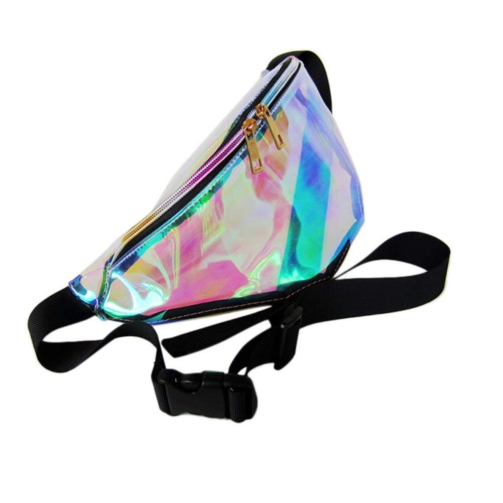 rainbow transparent bag